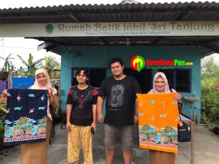 Berdiri Sejak 2013, Rumah Batik Sri Tanjung Dikunjungi Tim Diskop dan UKM Inhil
