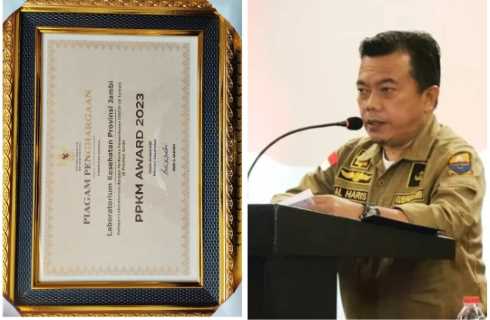 Gubernur Al Haris Apresiasi Kinerja UPT Labkesda Provinsi Jambi Atas Penghargaan PPKM Award 2023