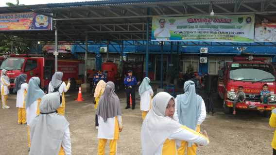 DPKP Inhil Bersama Komunitas Emak Sehat Adakan Senam Pagi