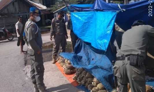Satpol PP Inhil Kembali Beri Teguran Kepada PKL dan Pemilik Bangunan