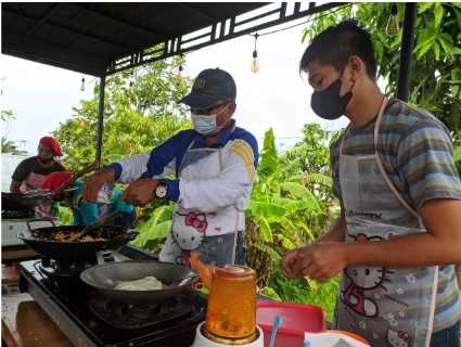 Meriahkan HUT ke 72 Satpol PP Inhil Adakan Perlombaan Masak Nasgor dan Joget Balon