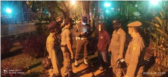 Omicron Masuk Inhil, Tim URC Satpol PP Inhil Intensifkan Patroli Malam