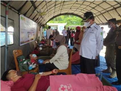 HUT ke 72, Satpol PP Inhil Gelar Donor Darah