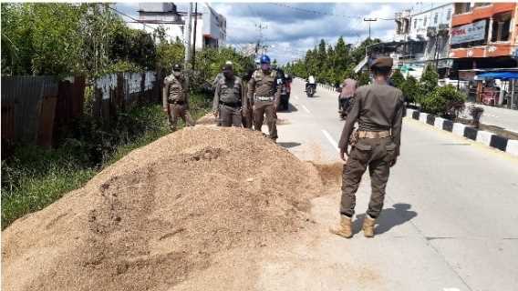 Pedagang Kembali Diberikan Peringatan oleh Satpol PP Inhil