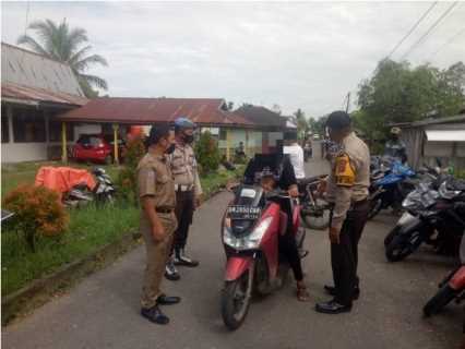 Satpol PP Kecamatan Tempuling Temukan Pelanggar Prokes