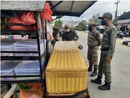 Demi Kota Yang Indah, Satpol PP Inhil Minta Pedagang Tertib