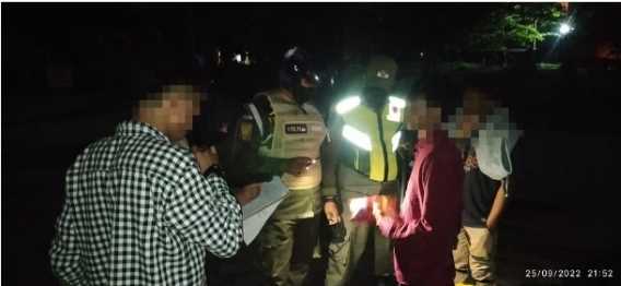 Satpol PP Inhil Giat Rutin Patroli Malam