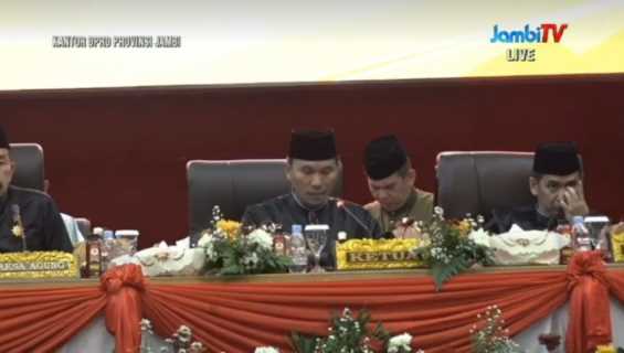 Edi Sampaikan Prestasi Pansus Konflik Lahan Dalam Paripurna HUT Provinsi Jambi Ke 66