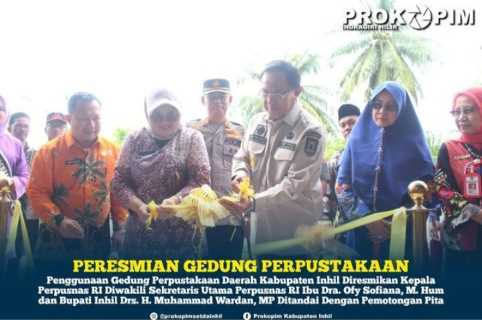 Bupati Inhil Harap Perpustakaan Jadi Wadah Tingkatkan Usaha Kesejahteraan Masyarakat Melalui Literasi