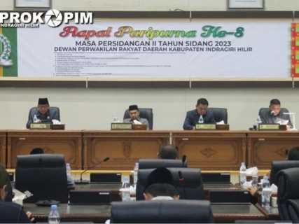 DPRD Inhil Gelar Rapat Paripurna ke-8 Masa Persidangan II Tahun Sidang 2023