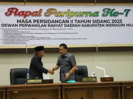 DPRD Inhil Gelar Rapat Paripurna ke-7 Masa Persidangan II