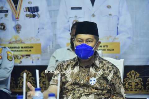 Wabup H.Syamsuddin Uti Rakoor Bersama Kepala BNPB Pusat dan Gubernur Riau, Ingatkan Masyarakat Bahwa Inhil Masuk Zona Merah