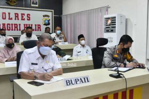 Wabup H.Syamsuddin Uti Rakoor Lintas Sektoral Bersama Kapolri, Bahas Larangan Mudik dan Persiapan PAM Indul Fitri 1442 H