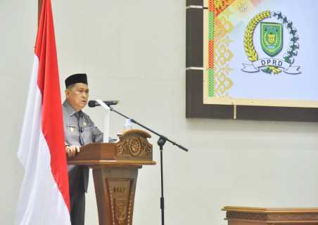 Sampaikan Tanggapan Bupati, Wabup H.Syamsuddin Uti Harapkan Kritikan Untuk Kemajuan Inhil