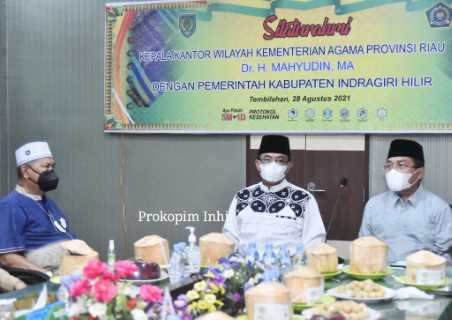 Bupati Inhil bersama Wabup  Hadiri Silaturahmi Bersama  Kakanwil Kemenag Riau