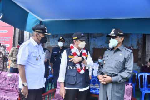 Gubernur Riau Kunker Se-Hari Ke Inhil di Sambut Bupati dan Wabup Inhil, Tinjau Vaksinasi