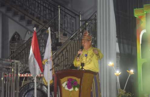 Pembukaan MTQ Tingkat Kecamatan Tanah Merah Oleh Wabup H.Syamsuddin Uti