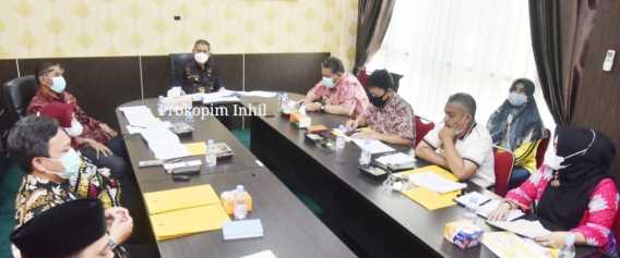 Wabup Inhil Pimpin Tim Pengendalian Inflasi Daerah (TPID) Kabupaten Inhil TH 2021