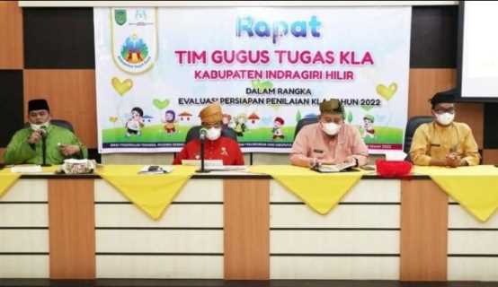 P2KBP3A Inhil Gelar Rapat Evaluasi Persiapan KLA