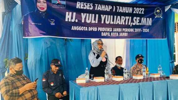 Anggota DPRD Provinsi Jambi, Yuli Yuliarti Reses dan Serap Aspirasi Masyarakat kota Jambi